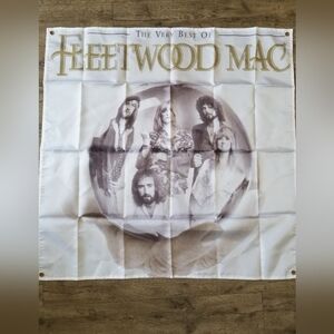 2/$25 Fleetwood Mac Wall Decor Tapestry - Black and White